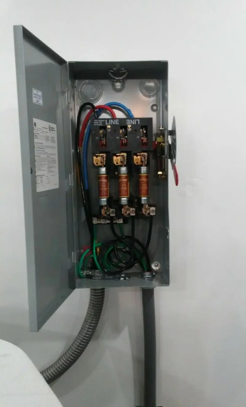 Three-phase disconnect switch installed for Electrical Wiring & Rewiring in Scottsdale
