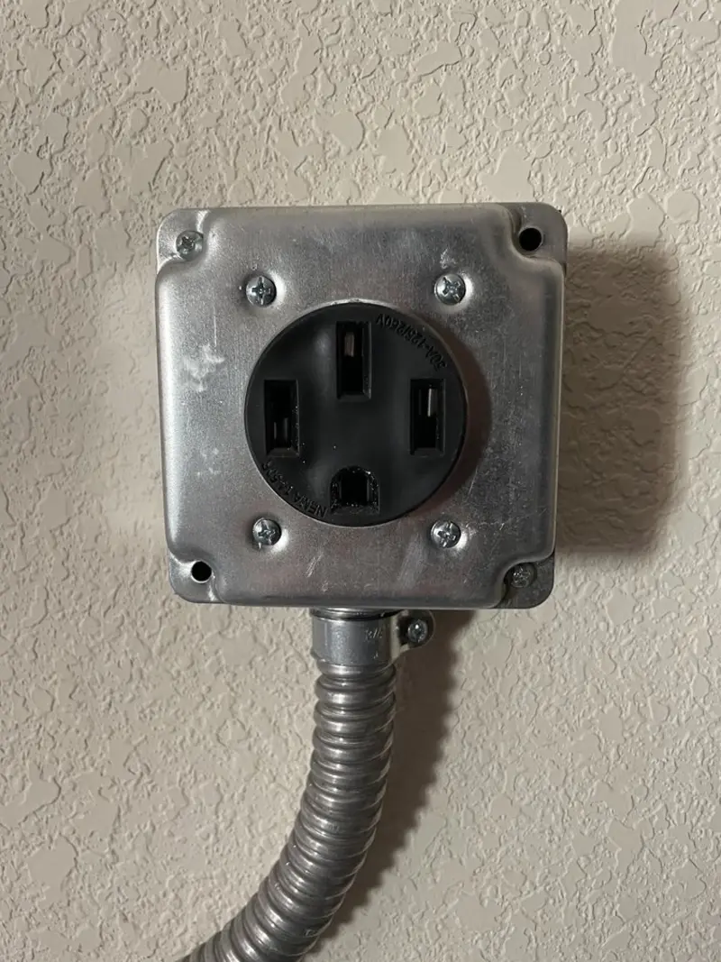 NEMA 14-50 outlet installed for Electrical Panel Upgrade in Scottsdale